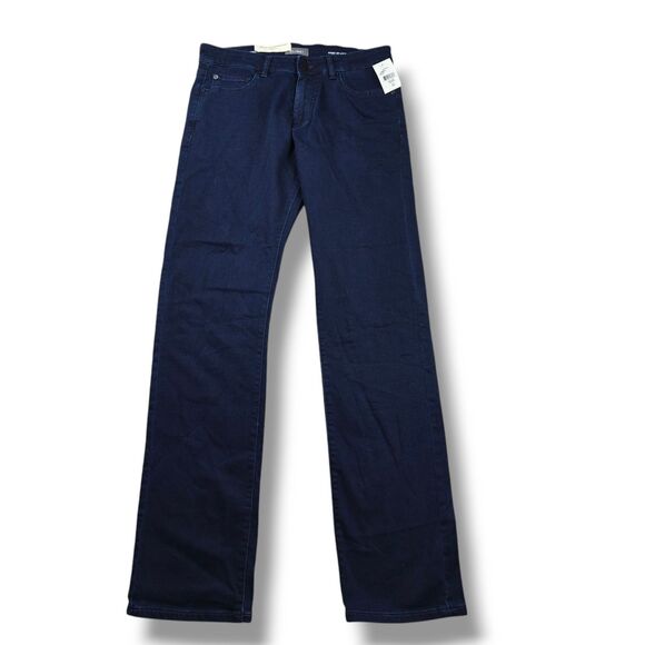 DL1961 Avery Relaxed Straight Jeans Men's 30x34 Dark Blue Stretchy NWT - Picture 1 of 9